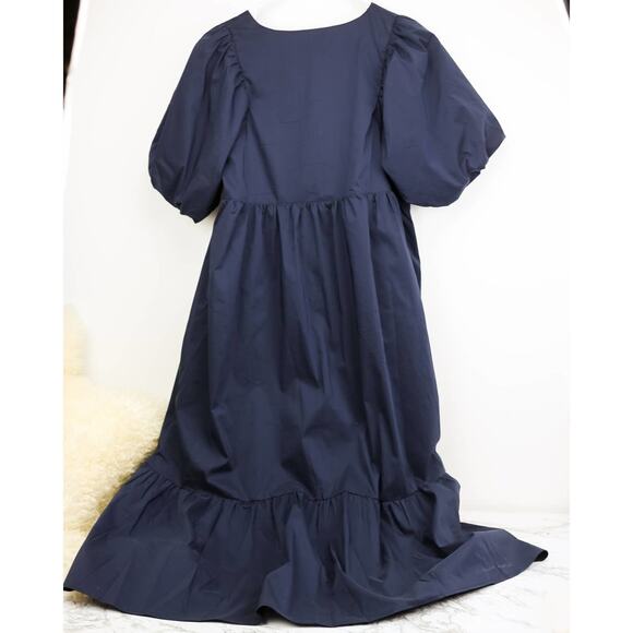 Chic Navy Blue Maxi Dress - Picture 4 of 6